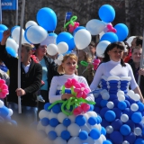 Первомайское шествие 2015 в Лысьве. Уралпак