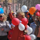 Первомайское шествие 2015 в Лысьве. Детская поликлиника